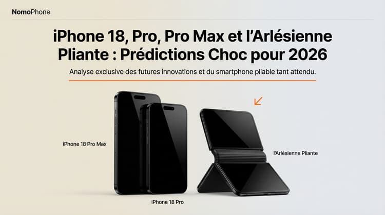 iPhone 18, Pro, Pro Max et l'Arlésienne Pliante : Prédictions Choc pour 2026