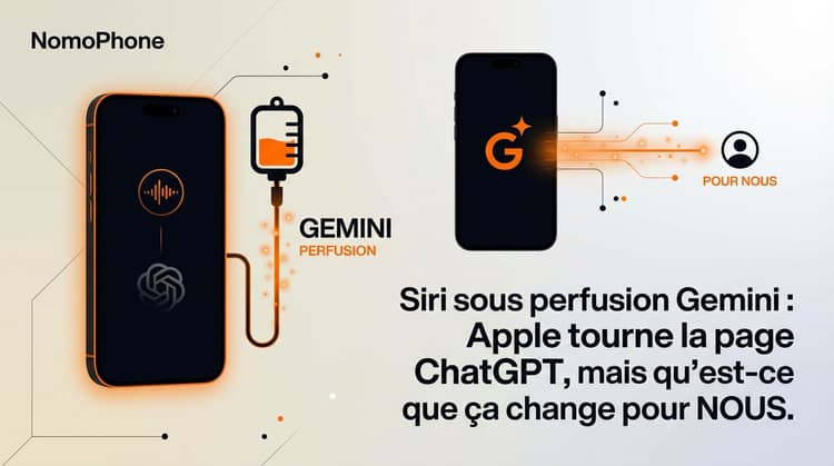 Siri sous perfusion Gemini : Apple tourne la page ChatGPT, mais qu'est-ce que ça change pour NOUS