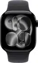 Apple Watch (2025) GPS + Cellular 42 mm - Aluminium Noir de jais - Bracelet sport Noir – photo 2 sur 3