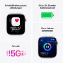 Apple Watch (2025) GPS + Cellular 42 mm - Aluminium Noir de jais - Bracelet sport Noir – photo 3 sur 3