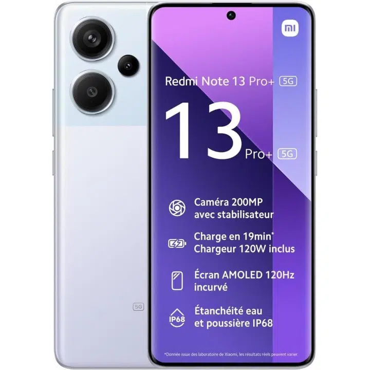 Xiaomi Redmi Note 13 Pro+ 256 Go - Mauve - Débloqué