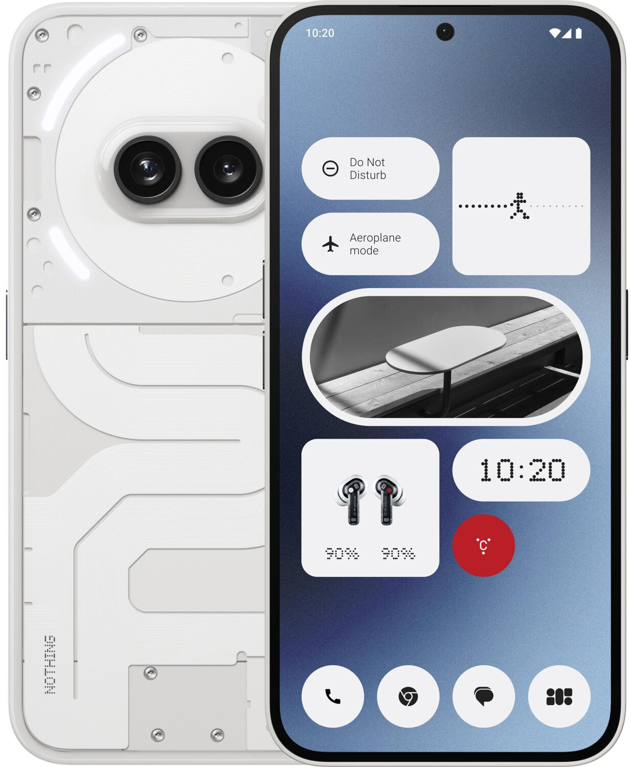 Nothing Phone (2a) — 256 Go, Blanc