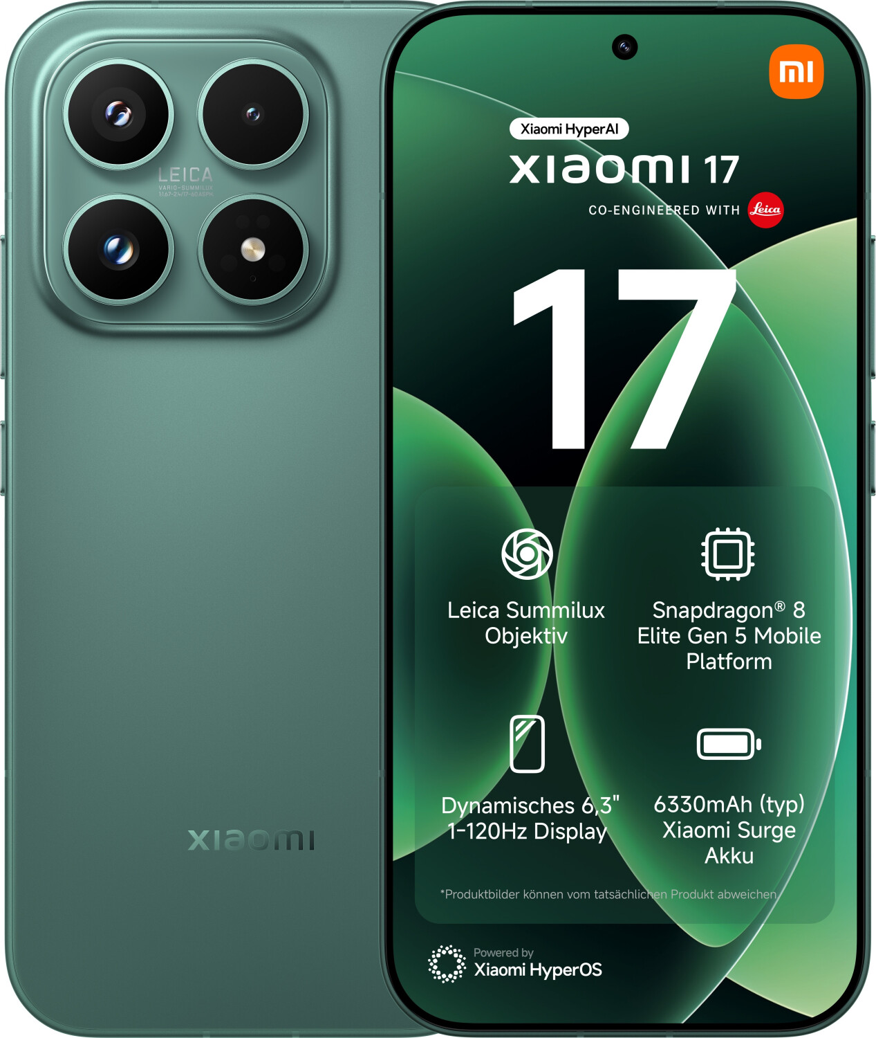 Xiaomi 17 — 256 Go, Vert