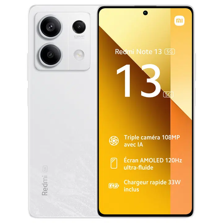 Xiaomi Redmi Note 13 256 Go - Blanc - Débloqué – photo 1 sur 5