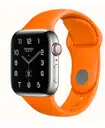 Apple Watch Série 9 Hermès 41mm (GPS + Cellular) bracelet silicone Orange Hermès – photo 1 sur 5