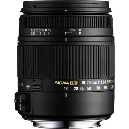 Objectif Sigma 18 - 250mm F3.5 - 6.3 DC Macro OS HSM Canon 18 - 250mm f/3.5 - 6.3 – photo 1 sur 2